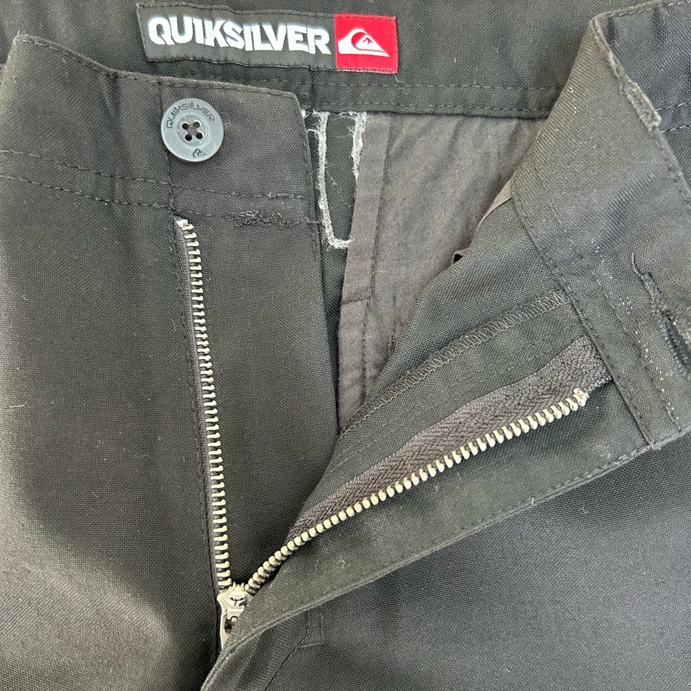 Quiksilver Men’s Black Chino Shorts Embroidered - Picture 5 of 5